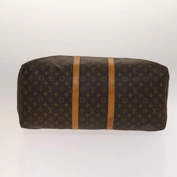 LOUIS VUITTON Monogram Keepall 55 Boston Bag M41424 LV Auth 139406 - Picture 7 of 16